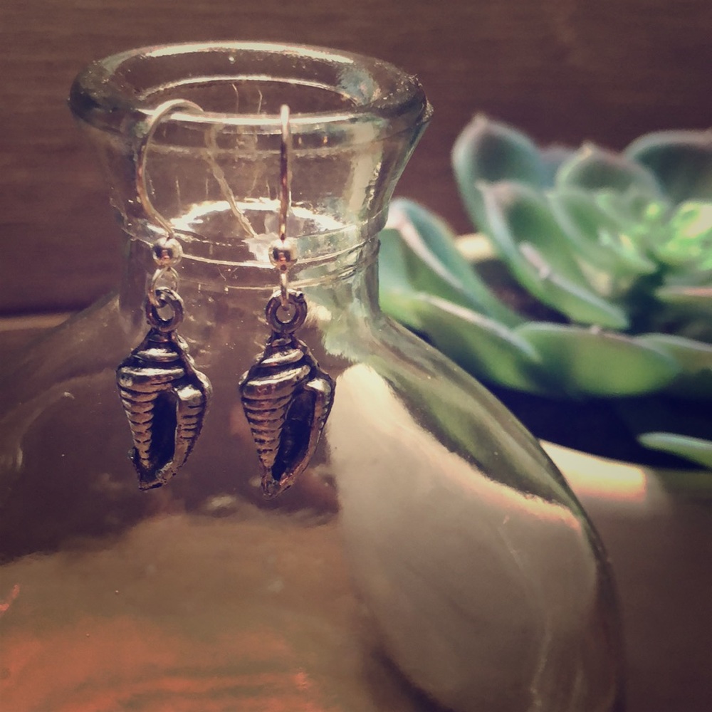 Shell Earrings Silver-plated